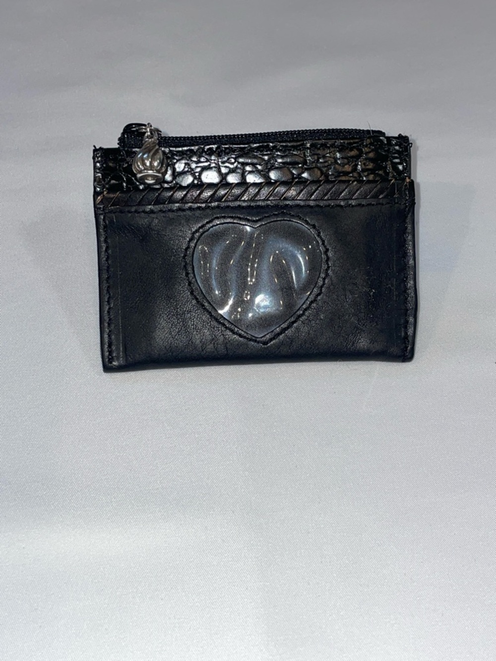 Brighton Black Leather Card Holder